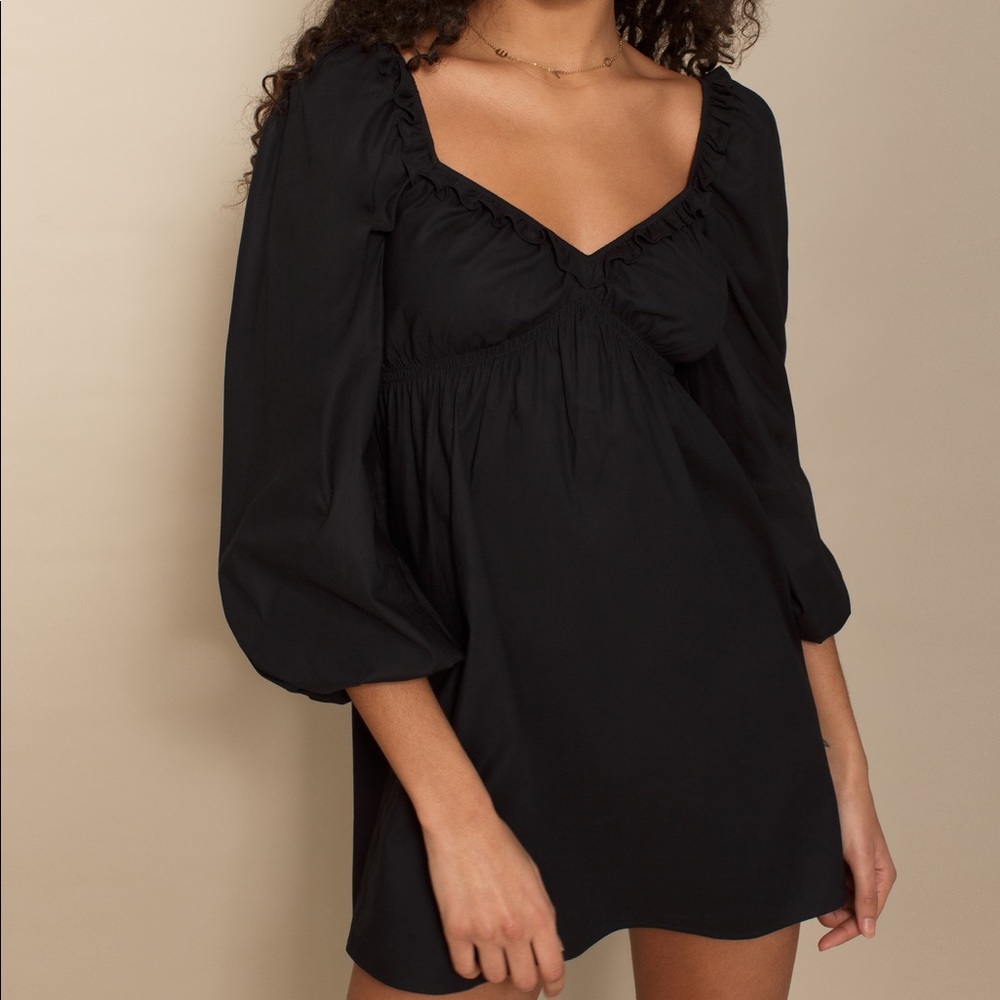 Reformation Vic Dress in Black
